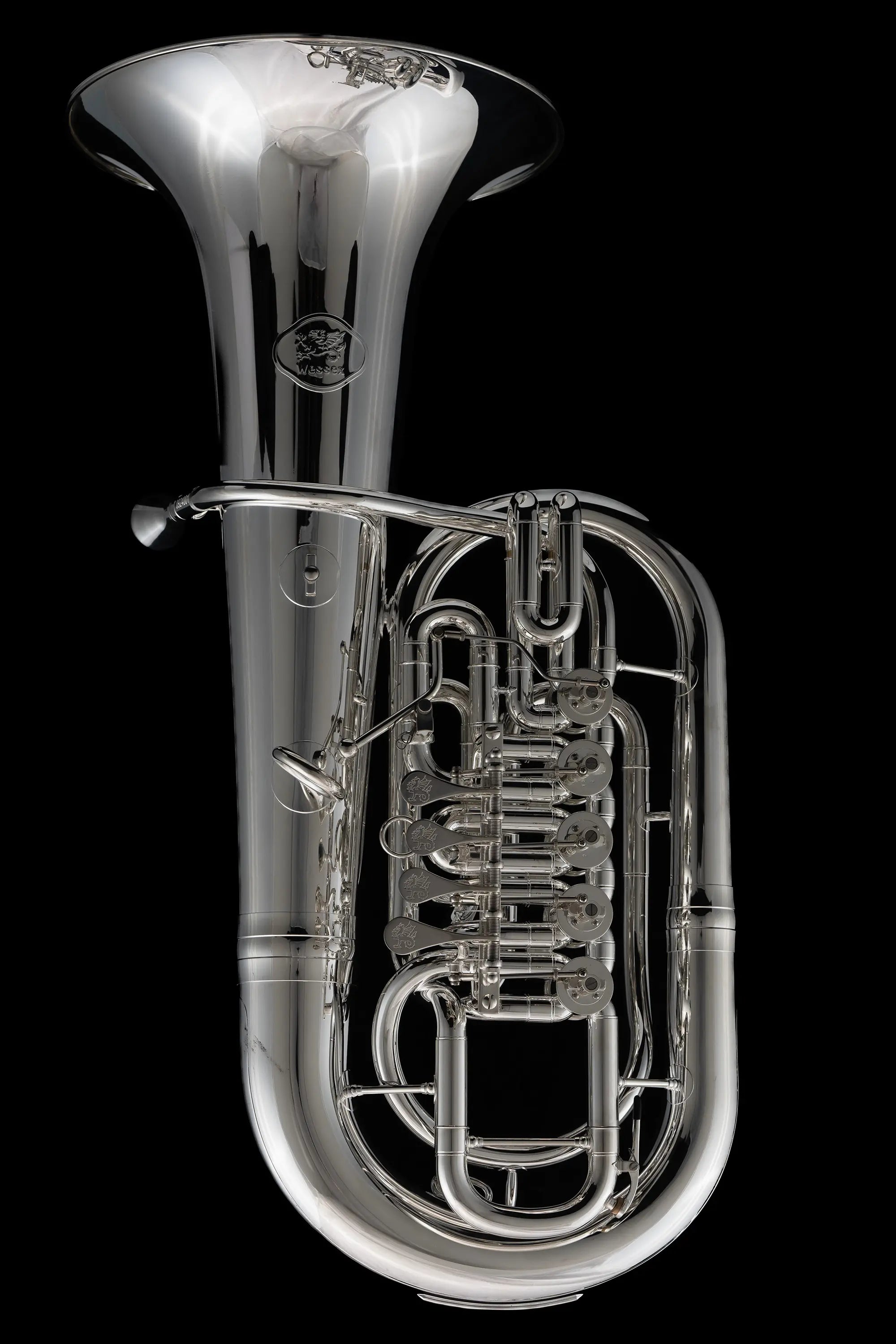 ER700 Silver Bb Rotary Tenor Tuba (Baritone/Euphonium) - Front